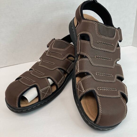 Dockers Mens Sandals Casual Shoes Size 12W Brown Memory Foam New main image 7